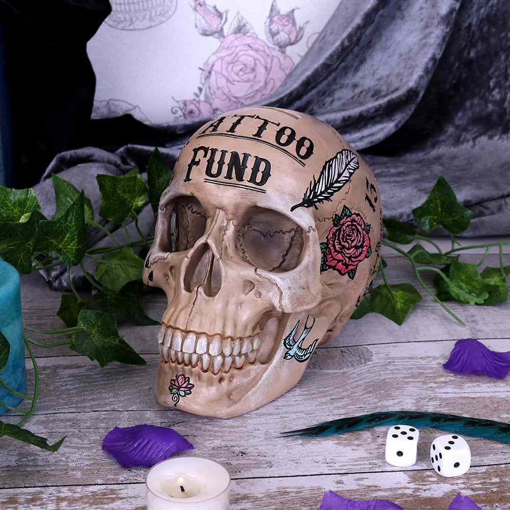 Nemesis Now - Tattoo Fund (Bone) Money box - Multicolours